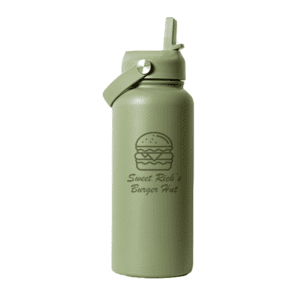 Promotional product carousel: Image 1 - 1L Byron Bottle with 'Sweet Ricks' branding on the front. Click to view more branded promotional products.