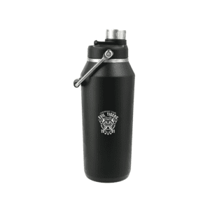 Promotional product carousel: Image 4 - Vasco Copper bottle in black with 'Evil Tigers' branding. Click to view more branded promotional products.