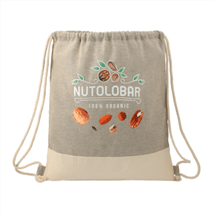 Promotional product carousel: Image 14 - Drawstring Backsack with branding. Click to view more branded promotional products."