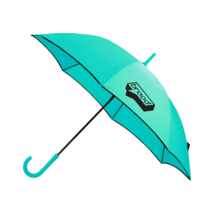 Auto Open Colorized Fashion Umbrella in Mint color with 'Brood' branding. Click to view more branded promotional products.