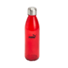 Vera 600ml Glass Bottle in Red with branding. Click here for more custom branded water bottle options.